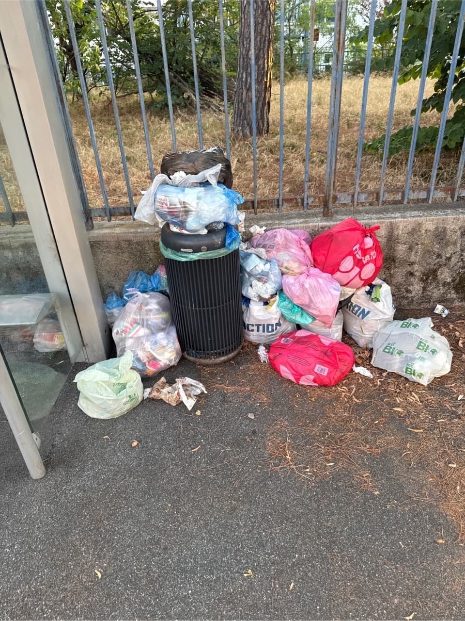 Sono presenti da lunedì sacchetti di rifiuti abbandonati acc